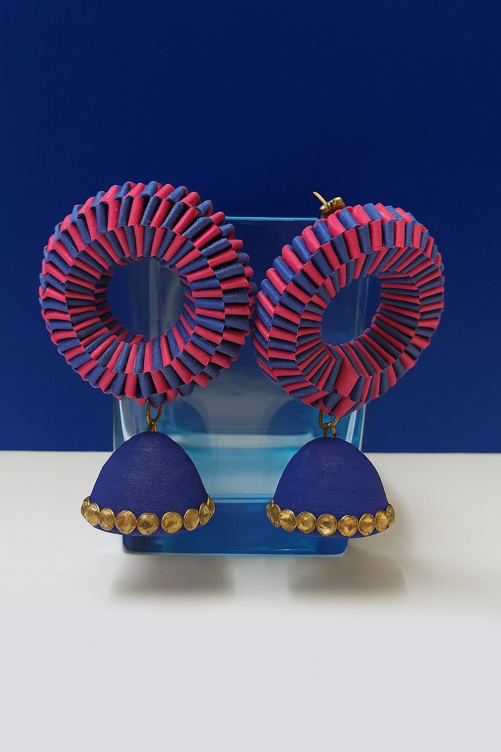 RimZim Layered Hoop paper quilling jhumki